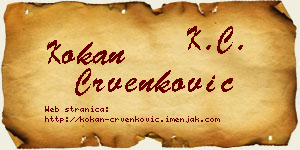 Kokan Crvenković vizit kartica